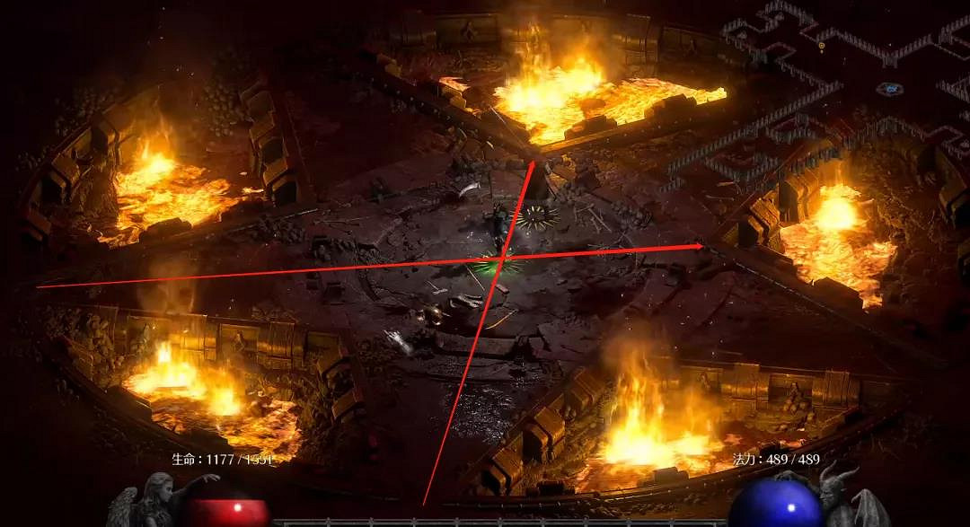 《暗黑破壞神2獄火重生》超市怎麽打？電法bug超市打法分享