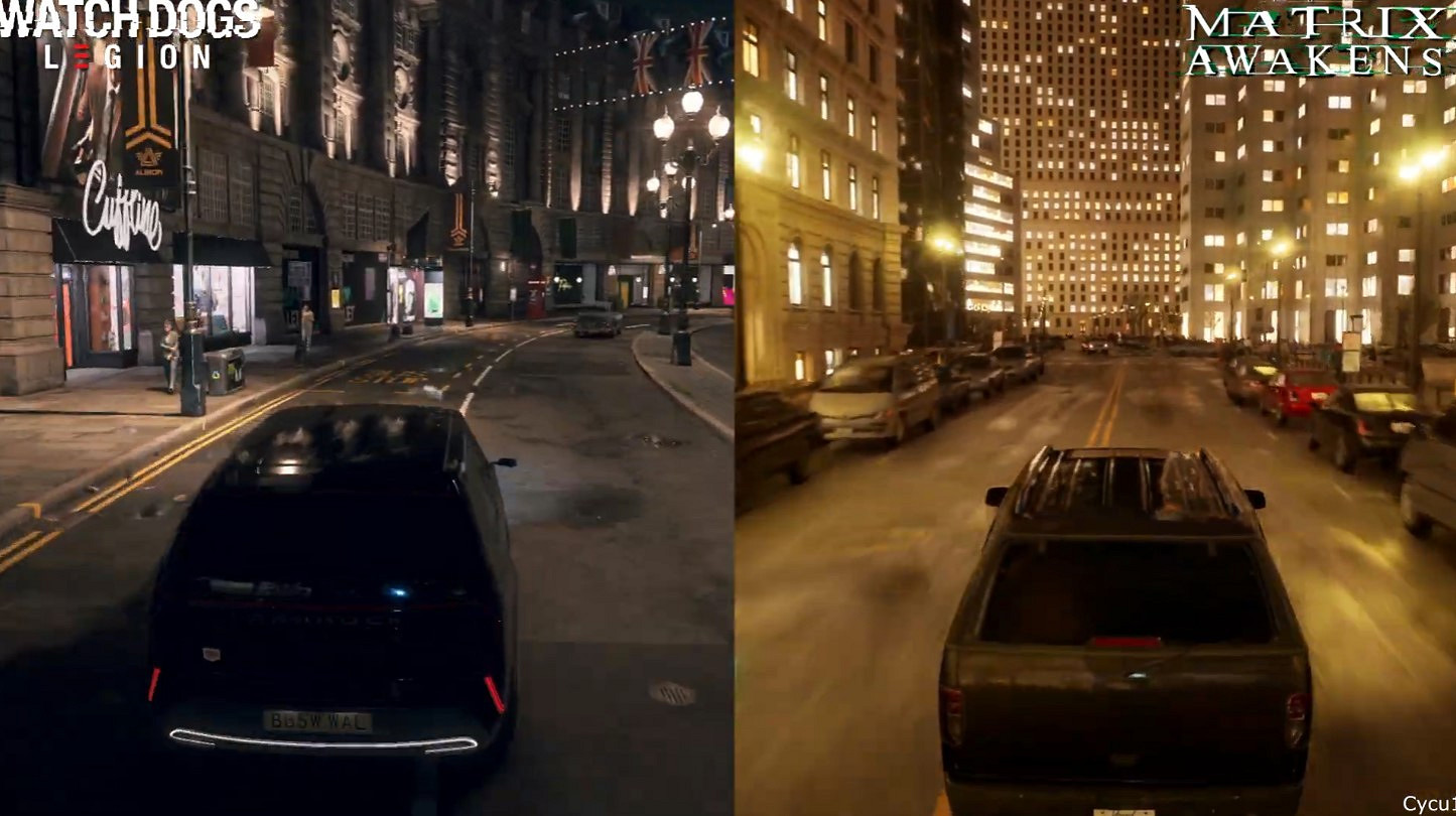 《看門狗：軍團》vs《駭客任務：覺醒》開放世界/光追對比