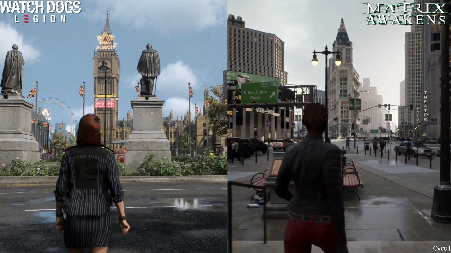 《看門狗：軍團》vs《駭客任務：覺醒》開放世界/光追對比