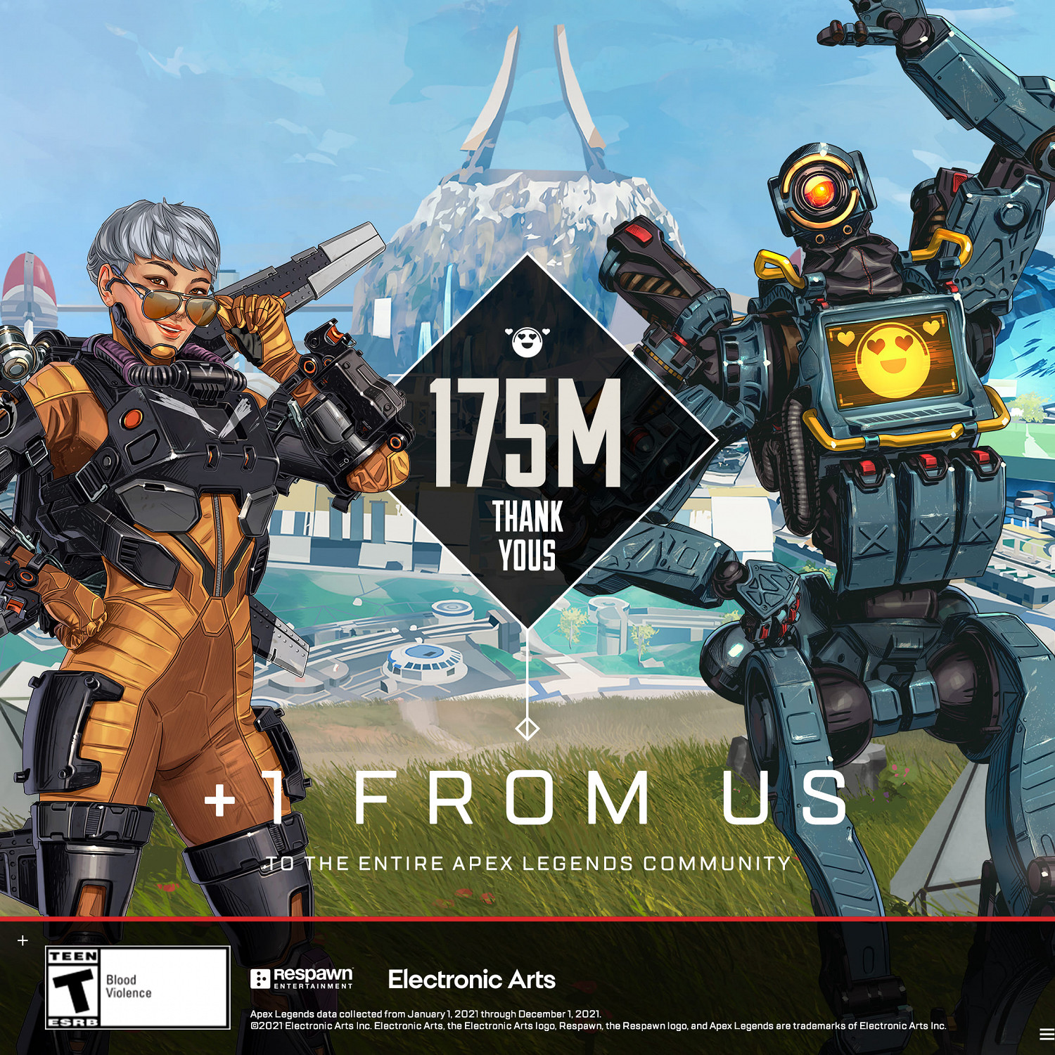 《Apex英雄》公布21年統計資料 英雄擊殺數超2百億