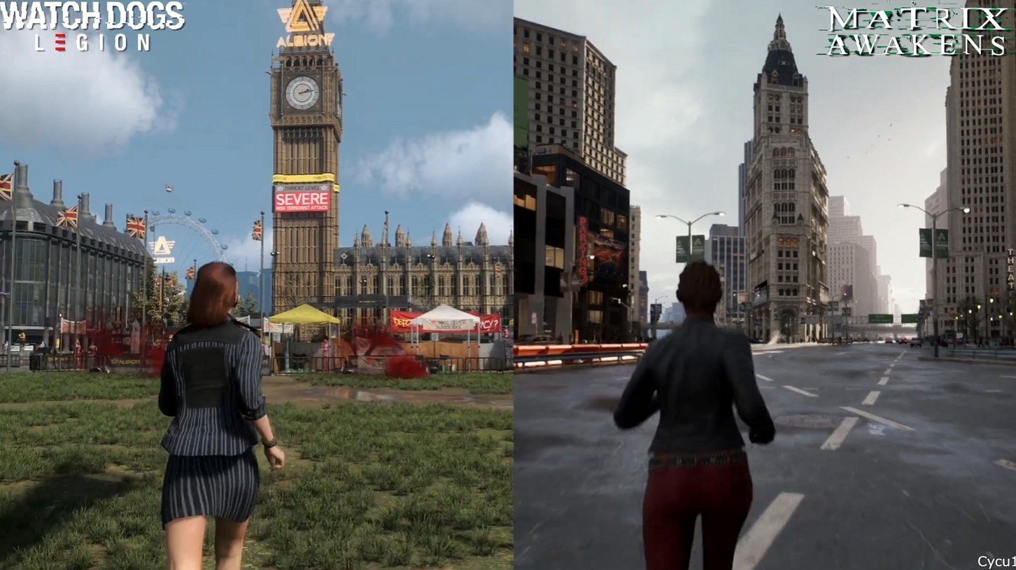 《看門狗：軍團》vs《駭客任務：覺醒》開放世界/光追對比