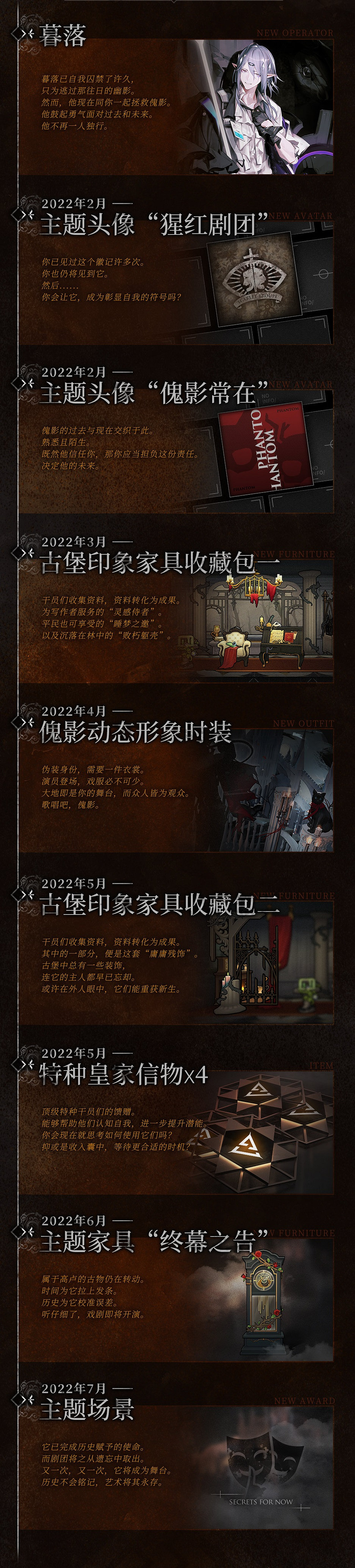 《明日方舟》傀影與猩紅孤鑽獎勵一覽 傀影肉鴿新幹員暮落實裝