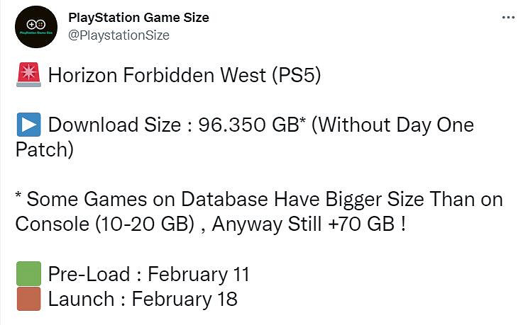 《地平線2西域禁地》pS5容量多大?pS5容量大小一覽 《地平線2西域禁地》pS5容量多大?pS5容量大小一覽