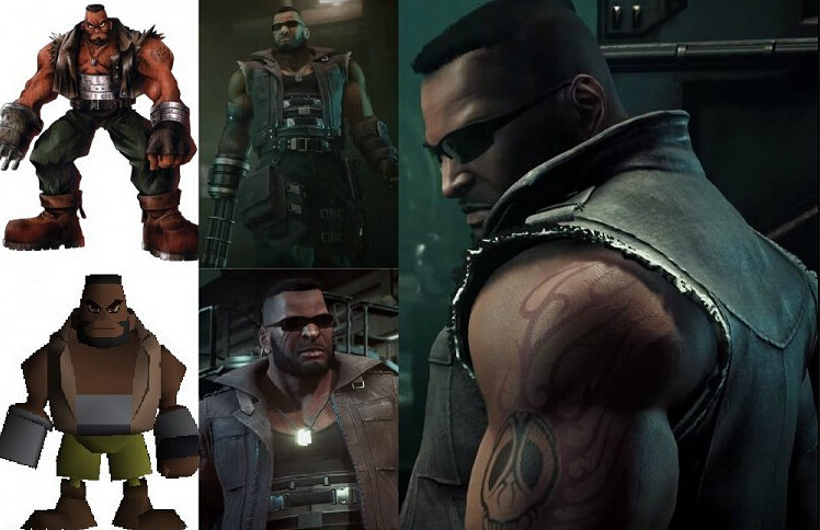 《最終幻想(太空戰士)7：重製版》與原版人物對比圖賞析 最終幻想(太空戰士)7：重製版畫質如何