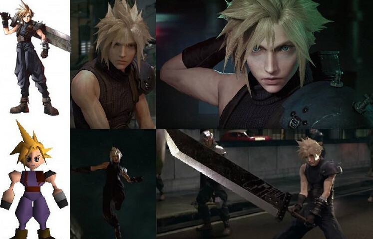 《最終幻想(太空戰士)7：重製版》與原版人物對比圖賞析 最終幻想(太空戰士)7：重製版畫質如何