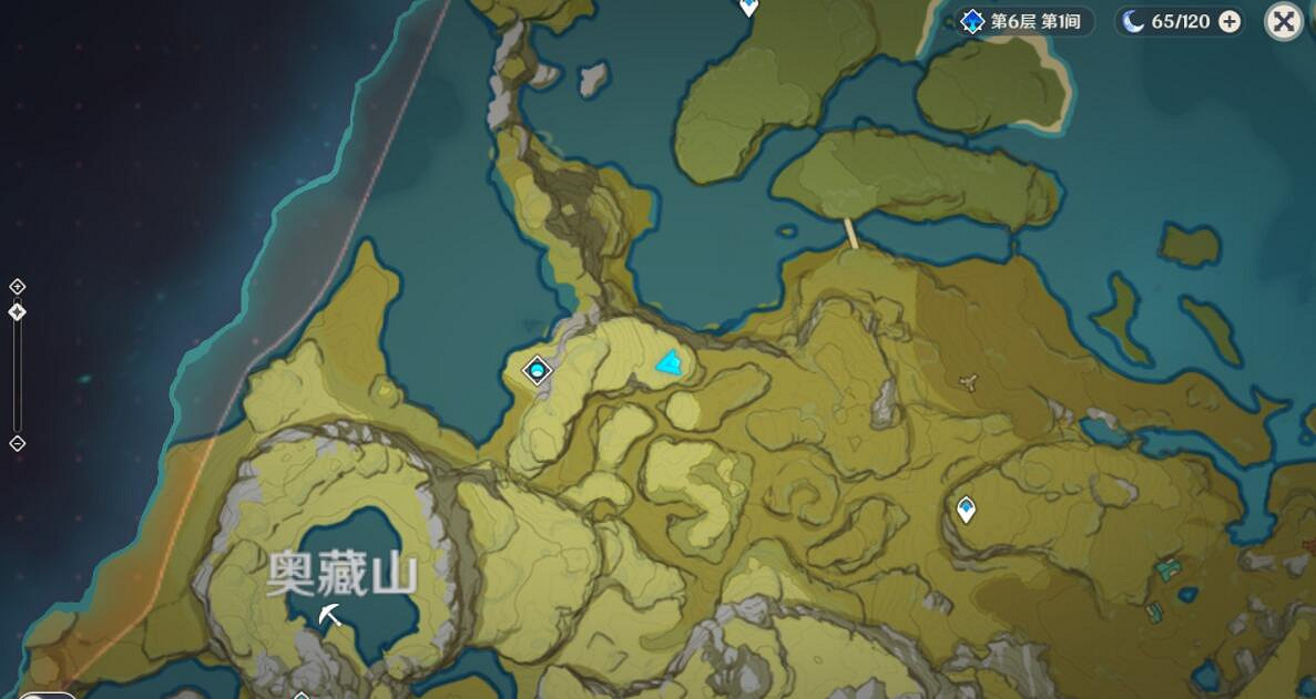 《原神》奧藏山寶藏遺跡在哪？奧藏山寶藏遺跡路線分享