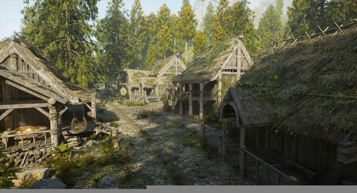 設計師利用虛幻5引擎重建《上古卷軸5》溪木鎮