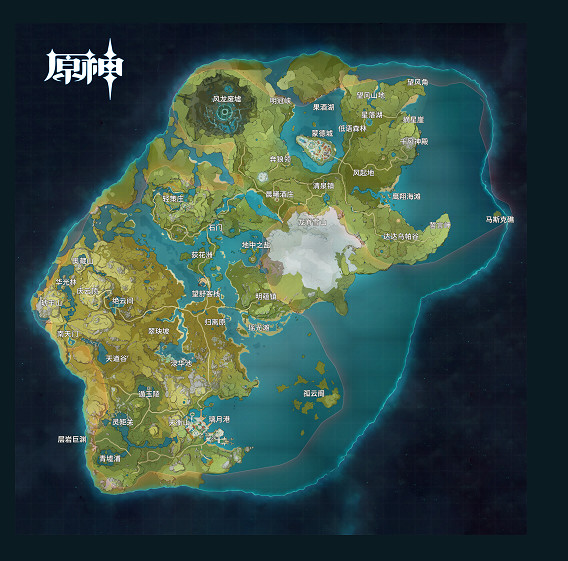 《原神》全地圖分享 地圖資源點標記一覽
