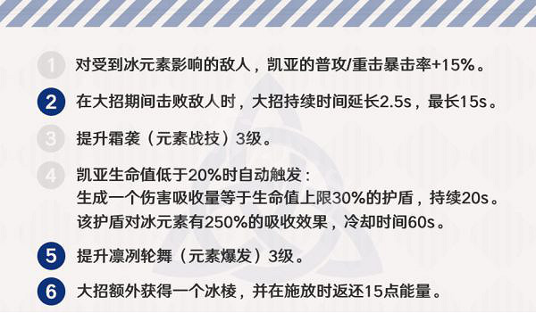 《原神》凱亞怎麽玩 凱亞玩法解析