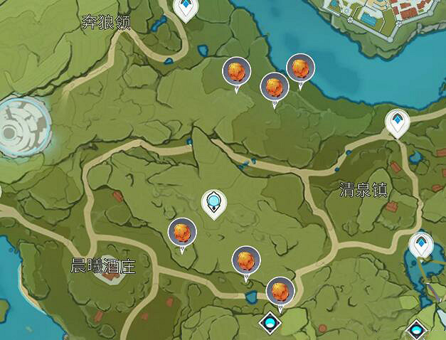 《原神》烈焰花花蕊位置在哪？烈焰花花蕊分布一覽