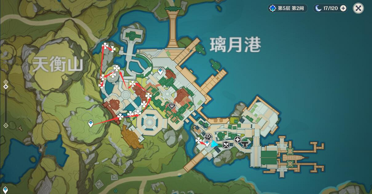 《原神》霓裳花在哪有？霓裳花分布圖路線分享