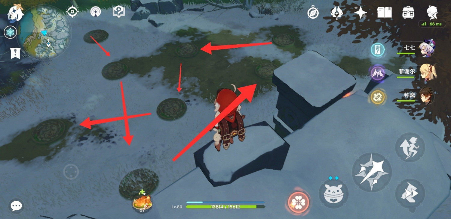 《原神》龍脊雪山井蓋解謎怎麽玩 龍脊雪山壓力機關玩法分享