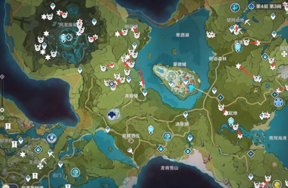 《原神》仙靈怎麽找？仙靈位置地圖分享