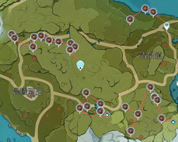 《原神》鬆果在哪裡採集？鬆果分布圖一覽