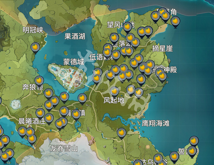 《原神》樹莓哪裡多 樹莓分布位置一覽