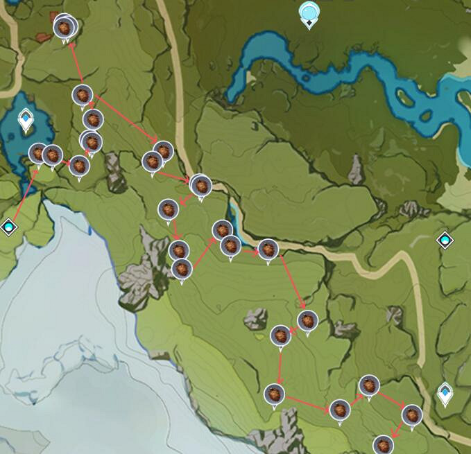 《原神》鬆果在哪裡採集？鬆果分布圖一覽