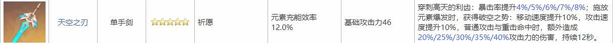 《原神》班尼特用什麽武器好？班尼特武器選擇攻略