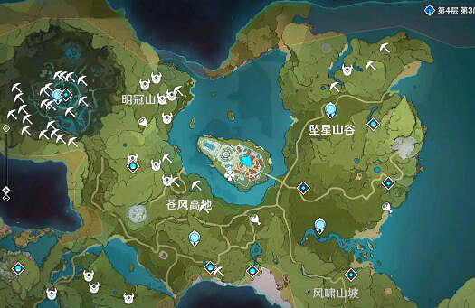 《原神》白鐵礦哪裡多?白鐵礦位置一覽 《原神》白鐵礦哪裡多?白鐵礦位置一覽