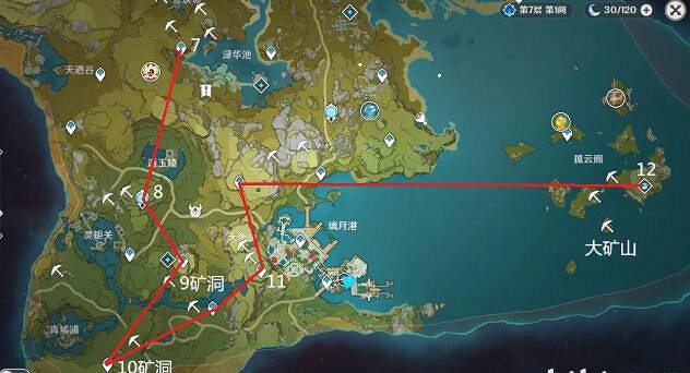 《原神》挖礦路線怎麽走？蒙德璃月挖礦路線分享
