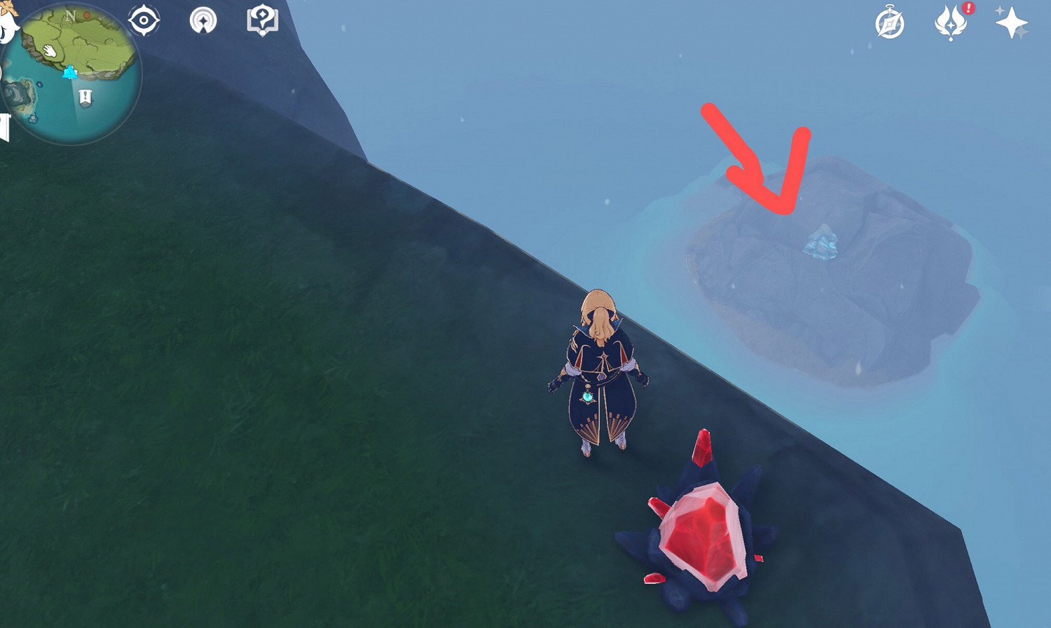 《原神》海島緋紅玉髓怎麽拿 海島緋紅玉髓拿法分享