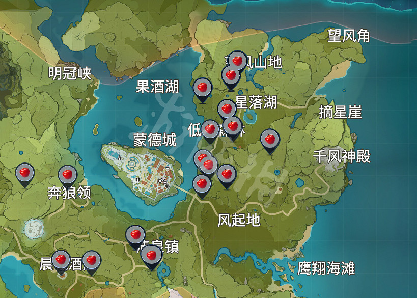 《原神》蘋果哪裡多 蘋果採集位置一覽