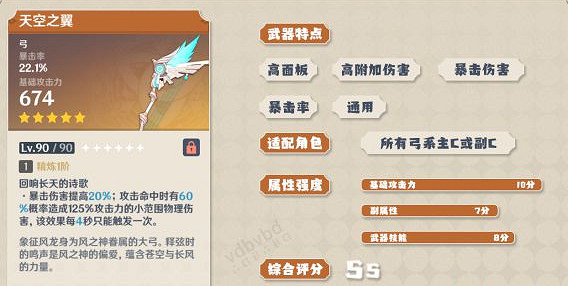 《原神》天空之翼好在哪 天空之翼武器強度詳解
