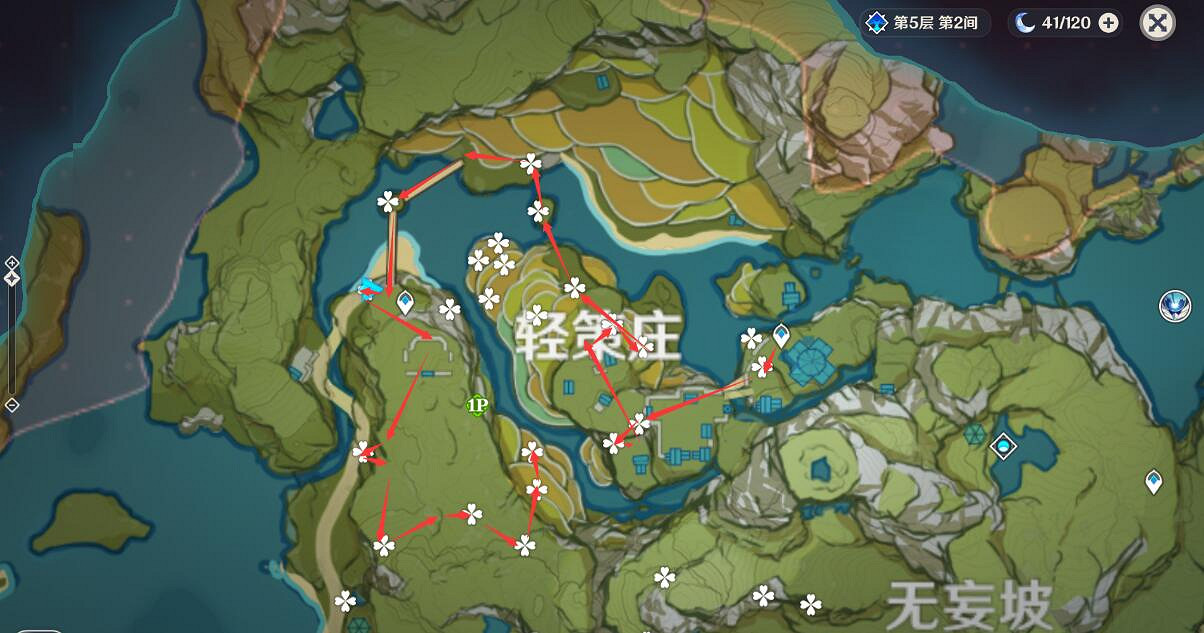 《原神》霓裳花在哪有？霓裳花分布圖路線分享