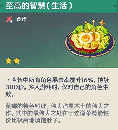 《原神》角色特殊料理有什麽 遊戲角色特殊食物一覽