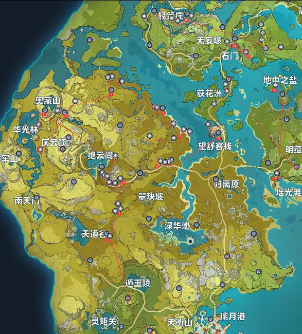 《原神》撿聖遺物路線怎麽規劃?撿聖遺物路線分享 《原神》撿聖遺物路線怎麽規劃?撿聖遺物路線分享