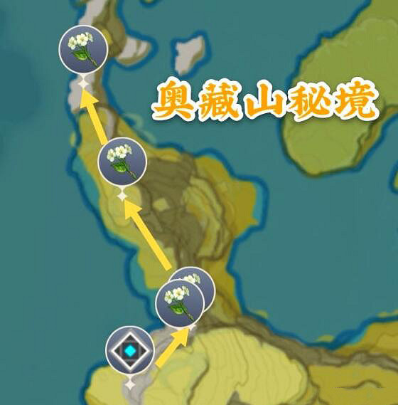 《原神》清心在哪裡採集？清心採集路線圖分享