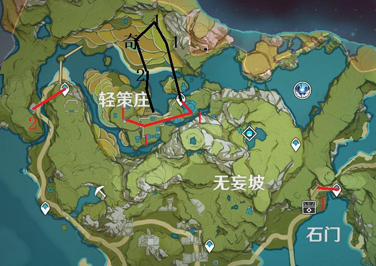 《原神》每日聖遺物怎麽撿 每日免費聖遺物收集路線分享