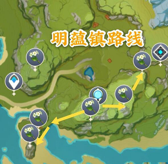 《原神》清心在哪裡採集？清心採集路線圖分享