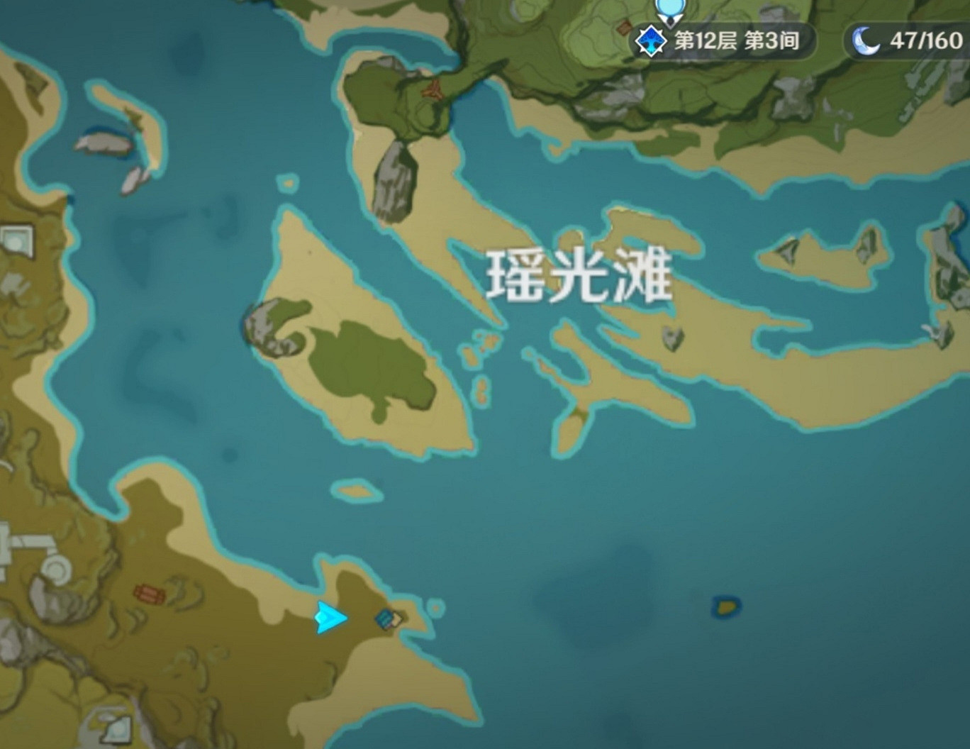 《原神》秘寶迷蹤瑤光灘隱藏寶藏在哪 瑤光灘隱藏寶藏位置分享