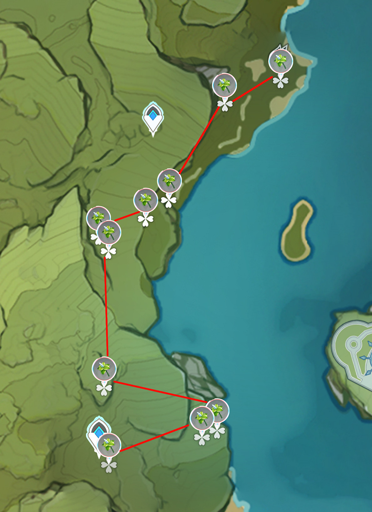 《原神》薄荷在哪採 薄荷採集路線推薦