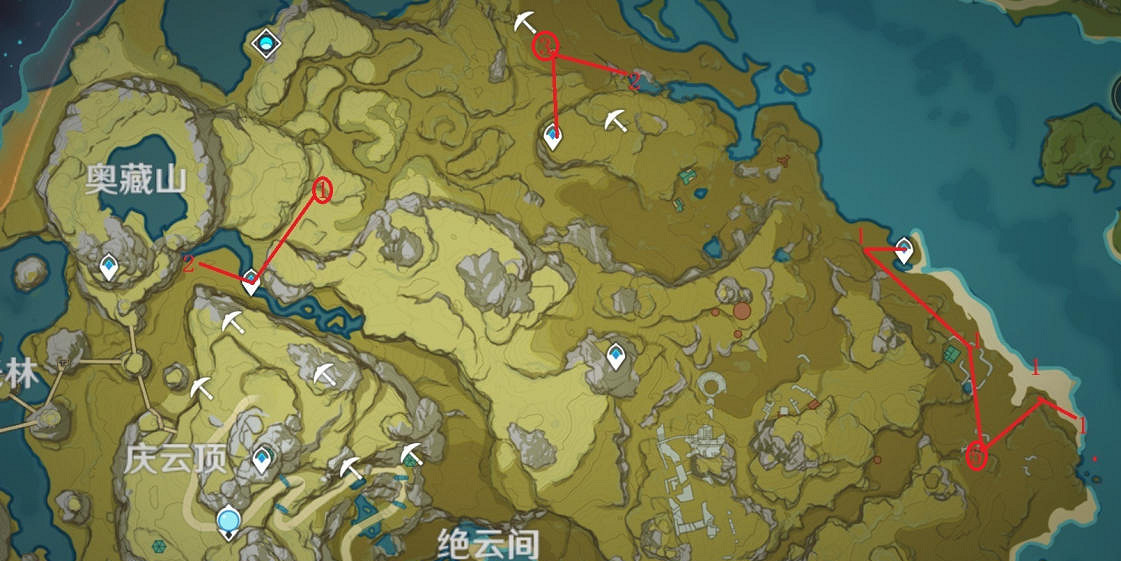 《原神》每日聖遺物怎麽撿 每日免費聖遺物收集路線分享