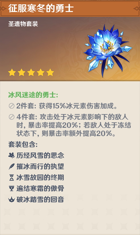 《原神》冰套屬性及角色搭配分析 冰風迷途的勇士好用嗎？