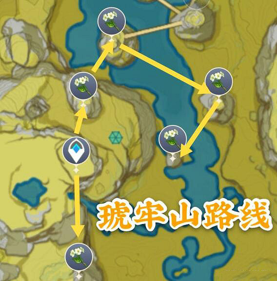 《原神》清心在哪裡採集？清心採集路線圖分享