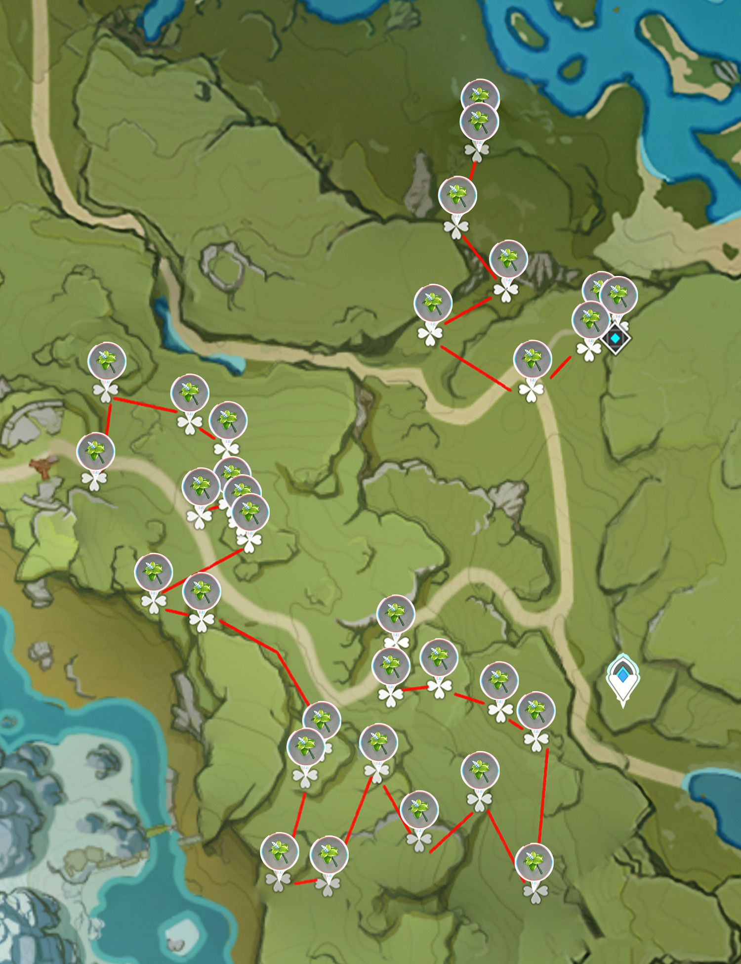 《原神》薄荷在哪採 薄荷採集路線推薦