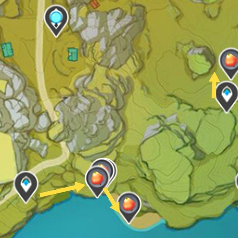 《原神》日落果哪裡最多 日落果採集路線分享 《原神》日落果哪裡最多 日落果採集路線分享