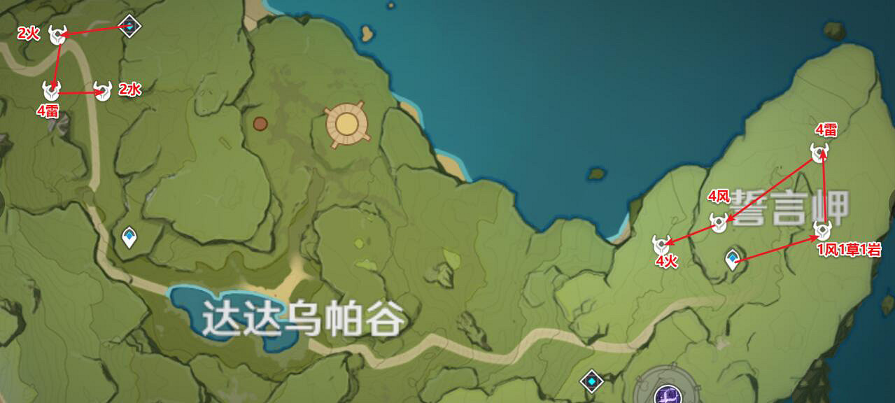 《原神》史萊姆清哪裡刷？史萊姆路線圖分享