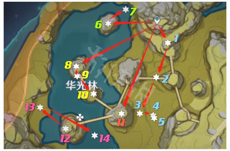 《原神》逐月符有多少個?磐岩之路逐月符位置介紹 《原神》逐月符有多少個?磐岩之路逐月符位置介紹