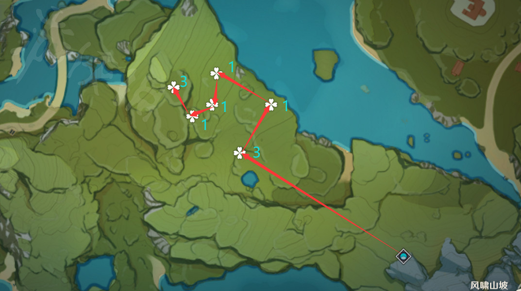 《原神》蒲公英分布在哪？蒲公英快速採集路線推薦