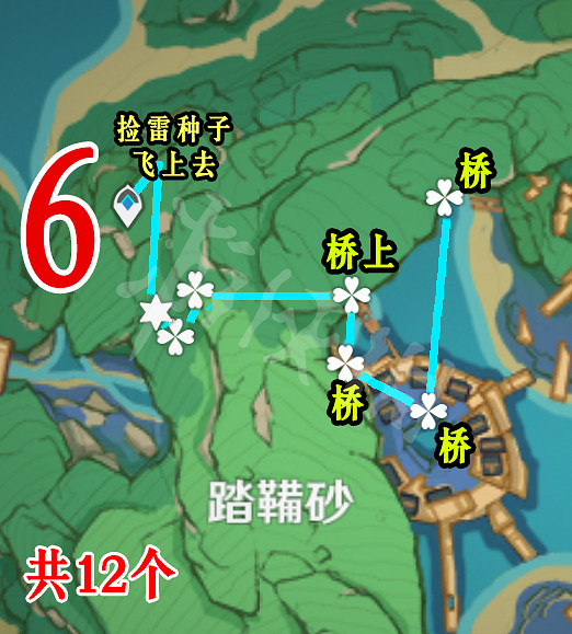 《原神》稻妻晶蝶哪裡抓？稻妻晶蝶抓取路線推薦