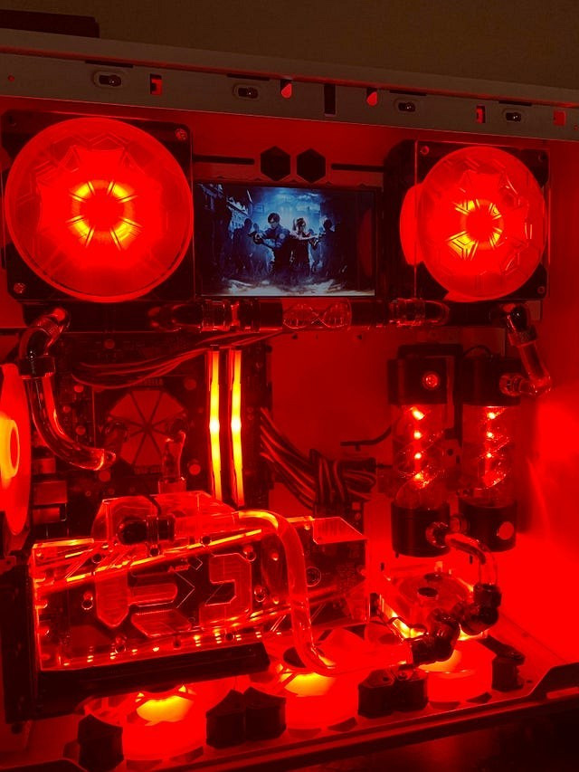 玩家自製《惡靈古堡》主題機箱 T病毒水冷真酷 玩家自製《惡靈古堡》主題機箱 T病毒水冷真酷