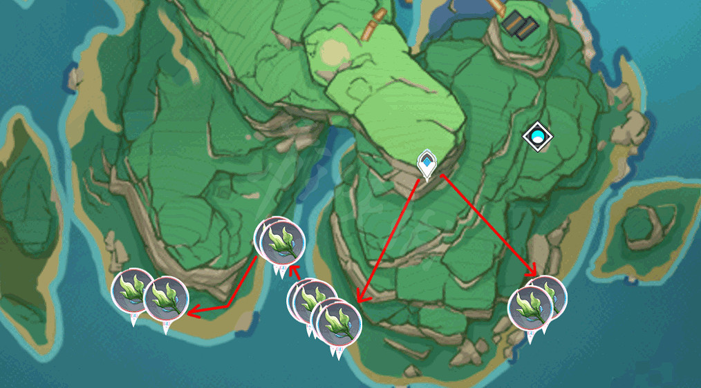 《原神》海草哪裡多？全282個海草採集路線分享
