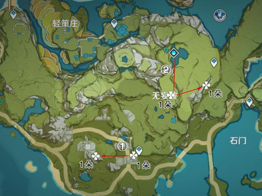 《原神》清心採集點有哪些？清心地圖位置分布一覽