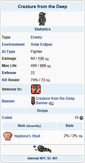 《泰拉瑞亞》日食怪物圖文解析及出處