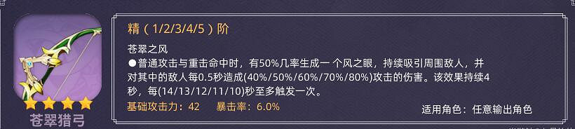 《原神》新手武器選擇什麽好？新手武器弓箭推薦