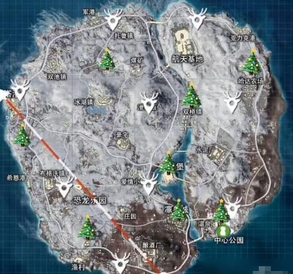 《和平精英》聖誕樹在哪 聖誕樹位置2020