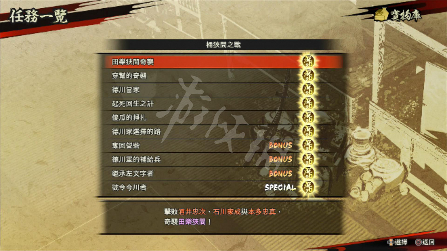 《戰國無雙5》圖文攻略：全劇情流程+全任務+全角色+全武器+全閃技+全任務+打鐵鋪+雜貨店+模式介紹+操作介紹+遊戲要點